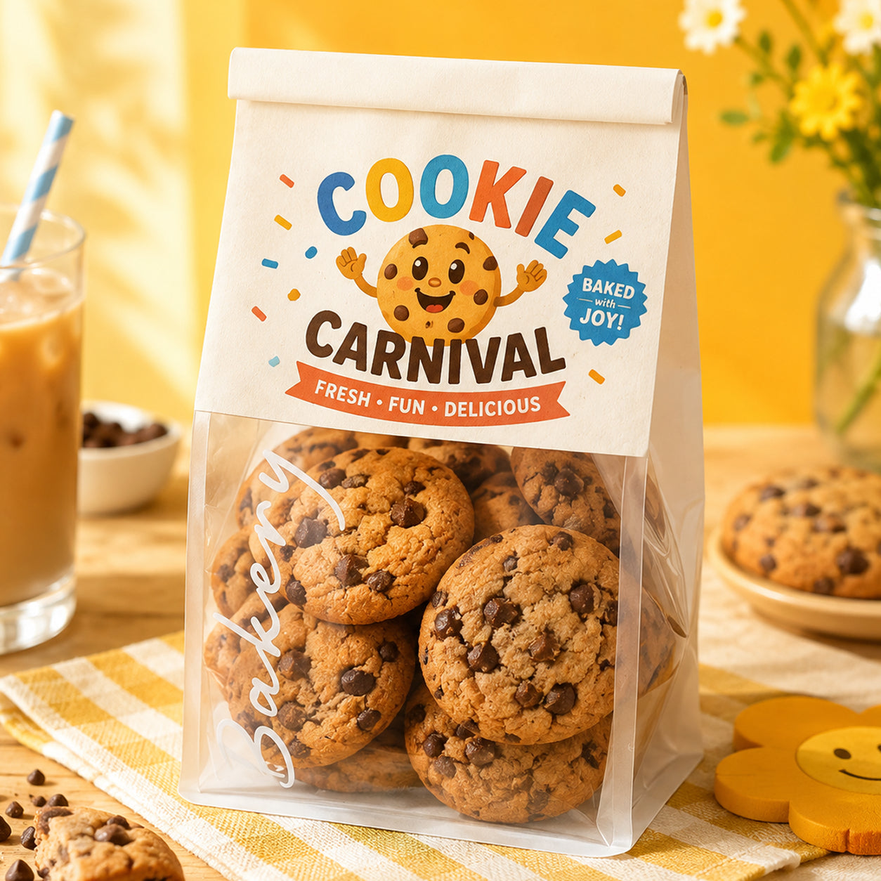 Custom Bakery Bags with Window