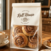 Custom Bakery Bags with Window