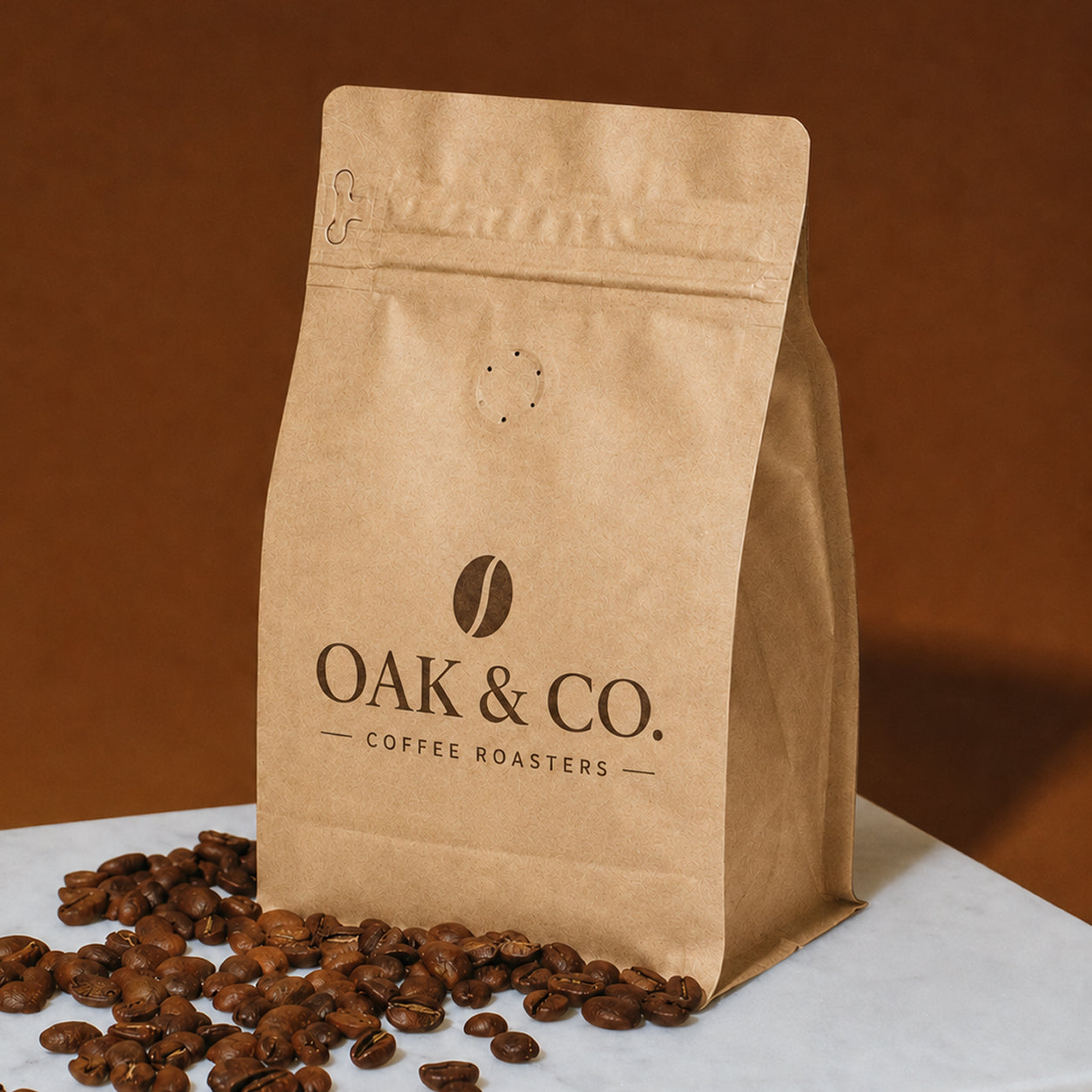 Custom Kraft Paper Coffee Bags
