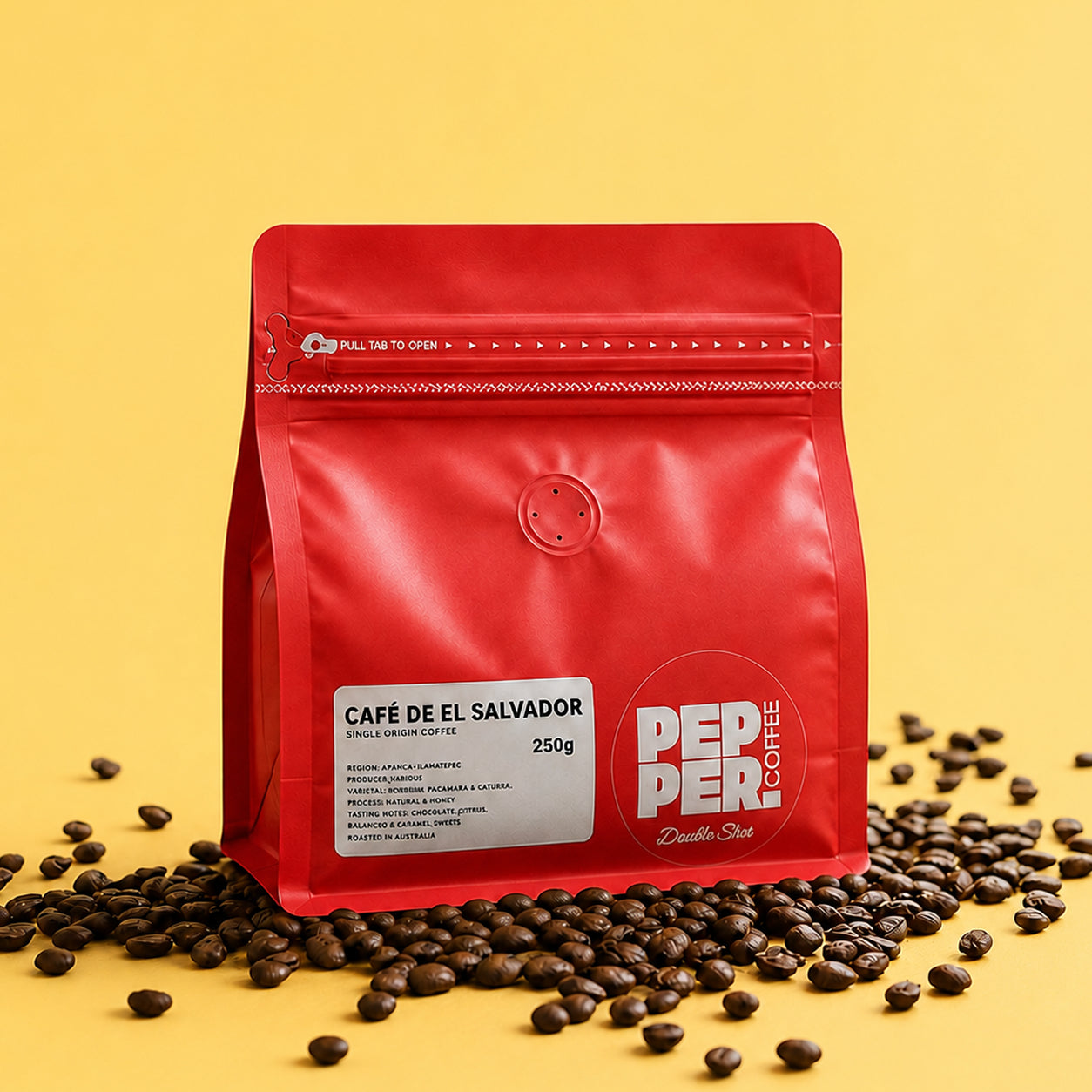 Custom Zipper Flat Bottom Coffee Bag-4