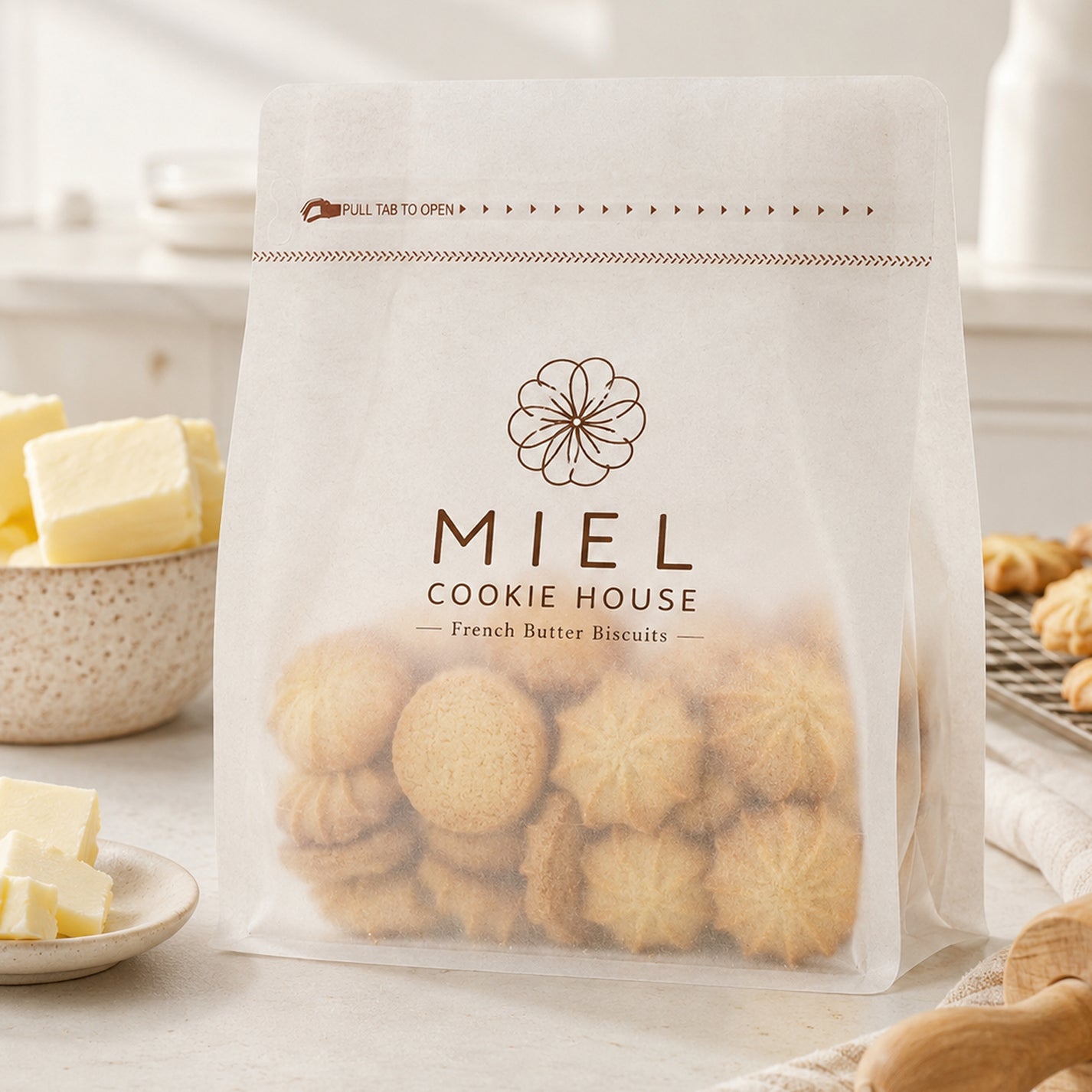 Custom Tissue Paper Bag For Bakery