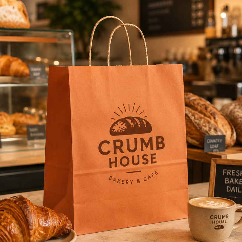 Custom Paper Bakery Bags with Logo