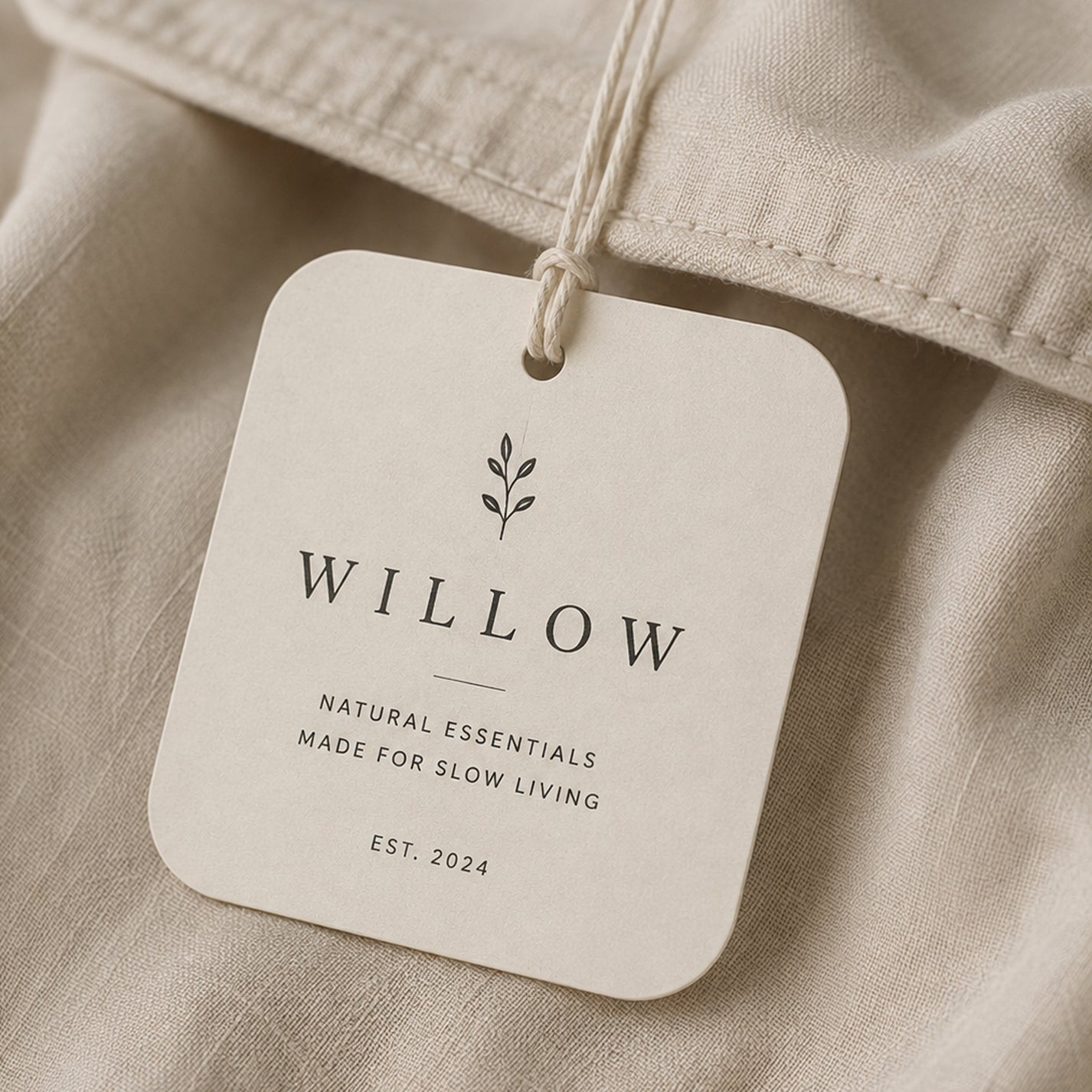 Custom Rounded Square Hang Tags