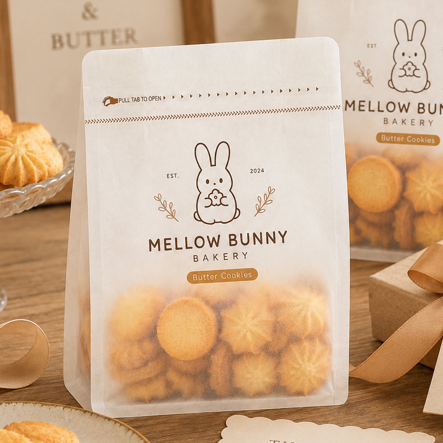 Custom Tissue Paper Bag For Bakery