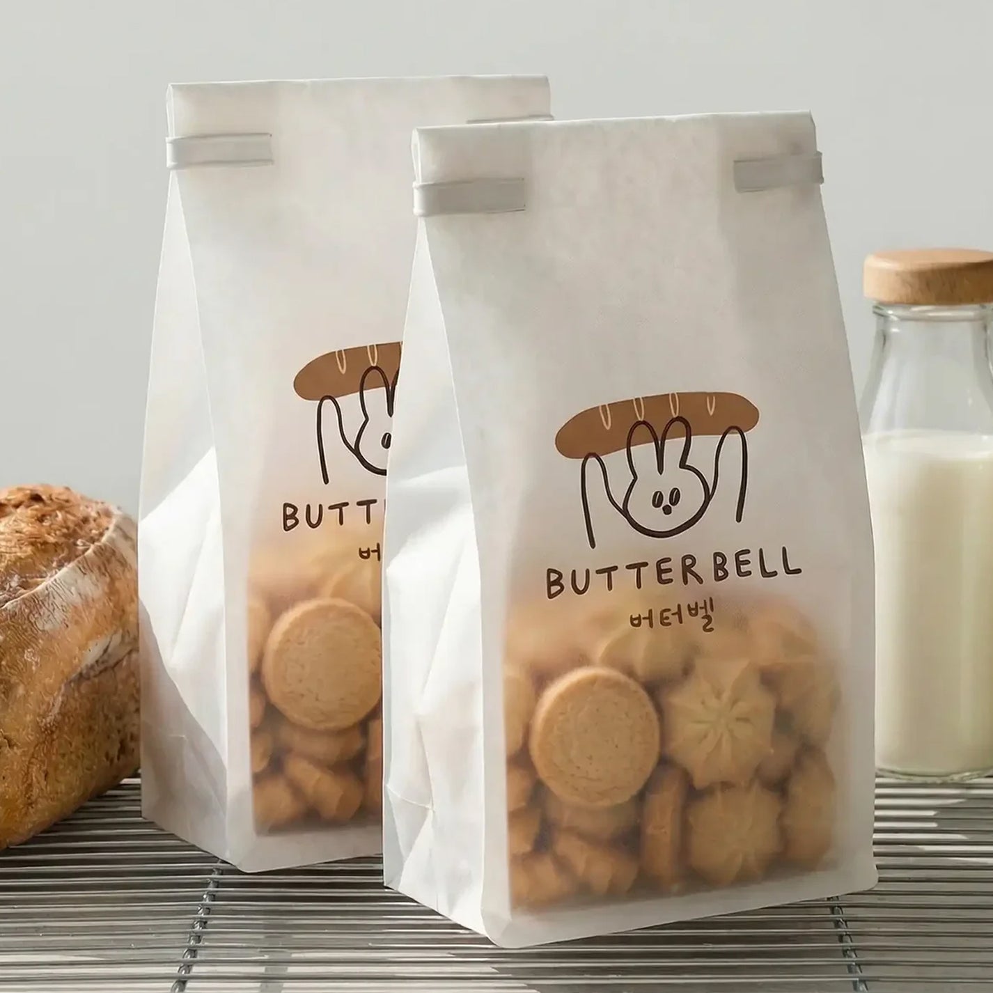 Custom Tissue Paper Tin Tie Bakery Bags