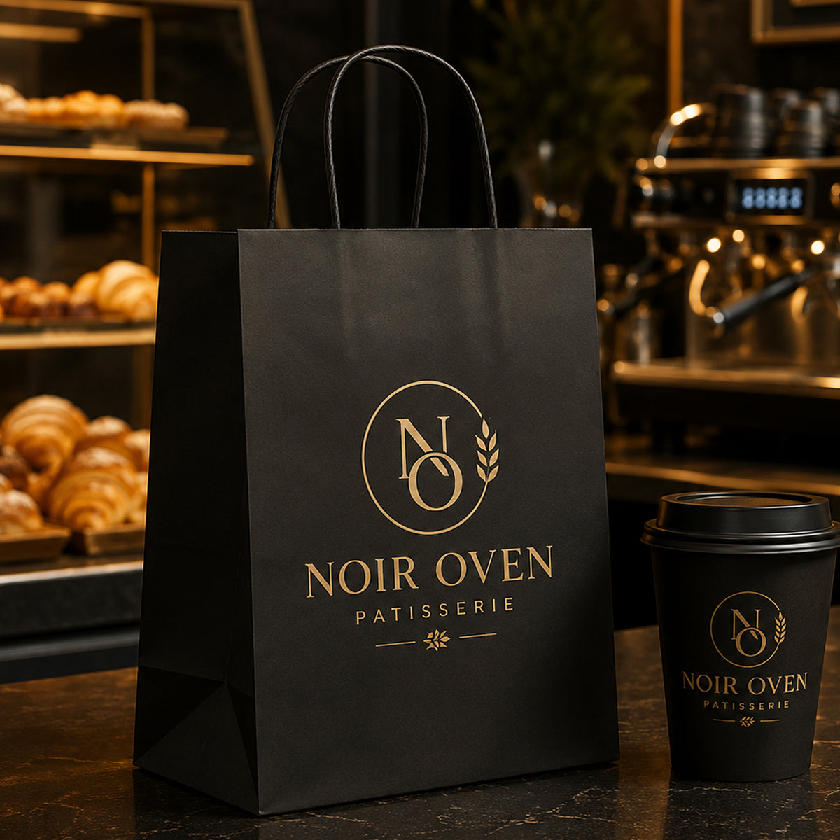 Custom Paper Bakery Bags with Logo