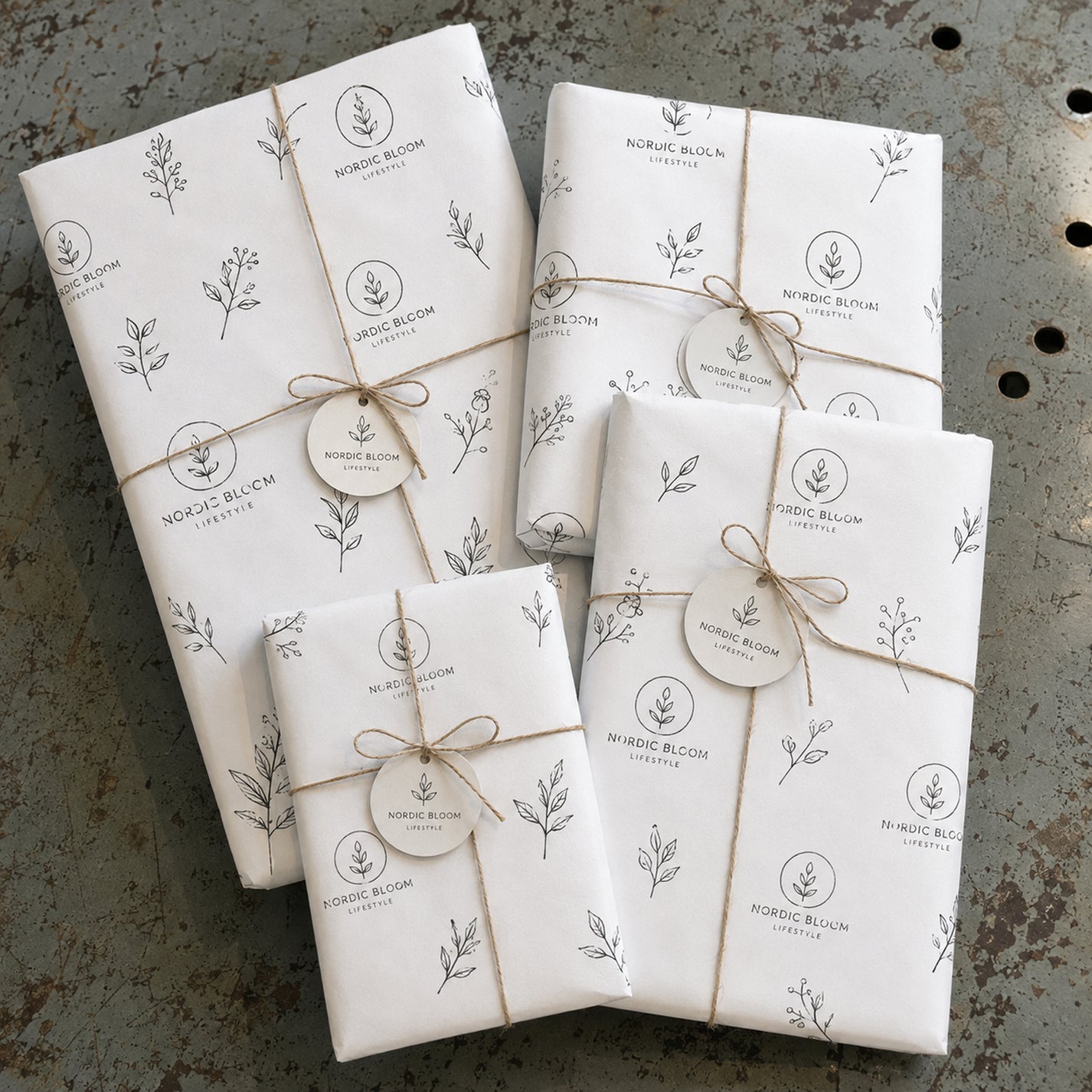Custom White Kraft Packaging Paper