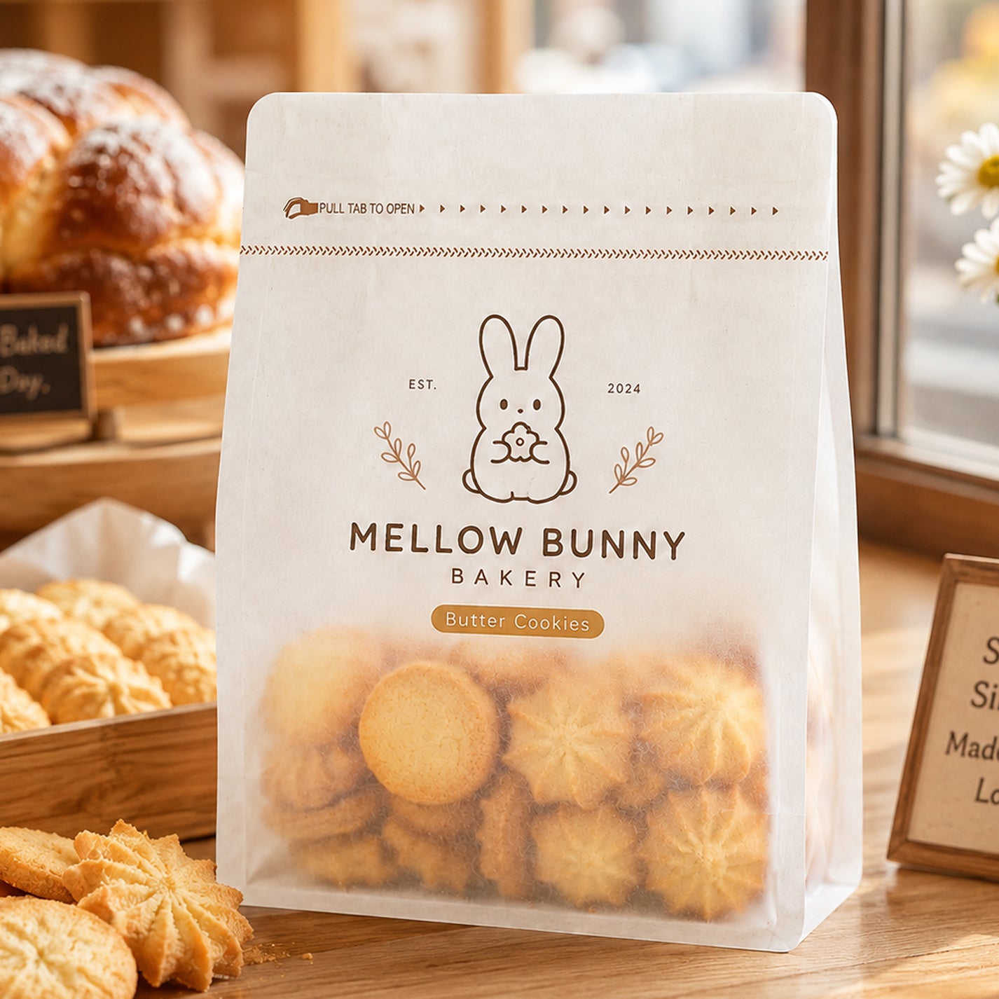 Custom Tissue Paper Bag For Bakery