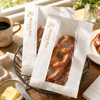 Custom Kraft Paper Bread Bags with Window