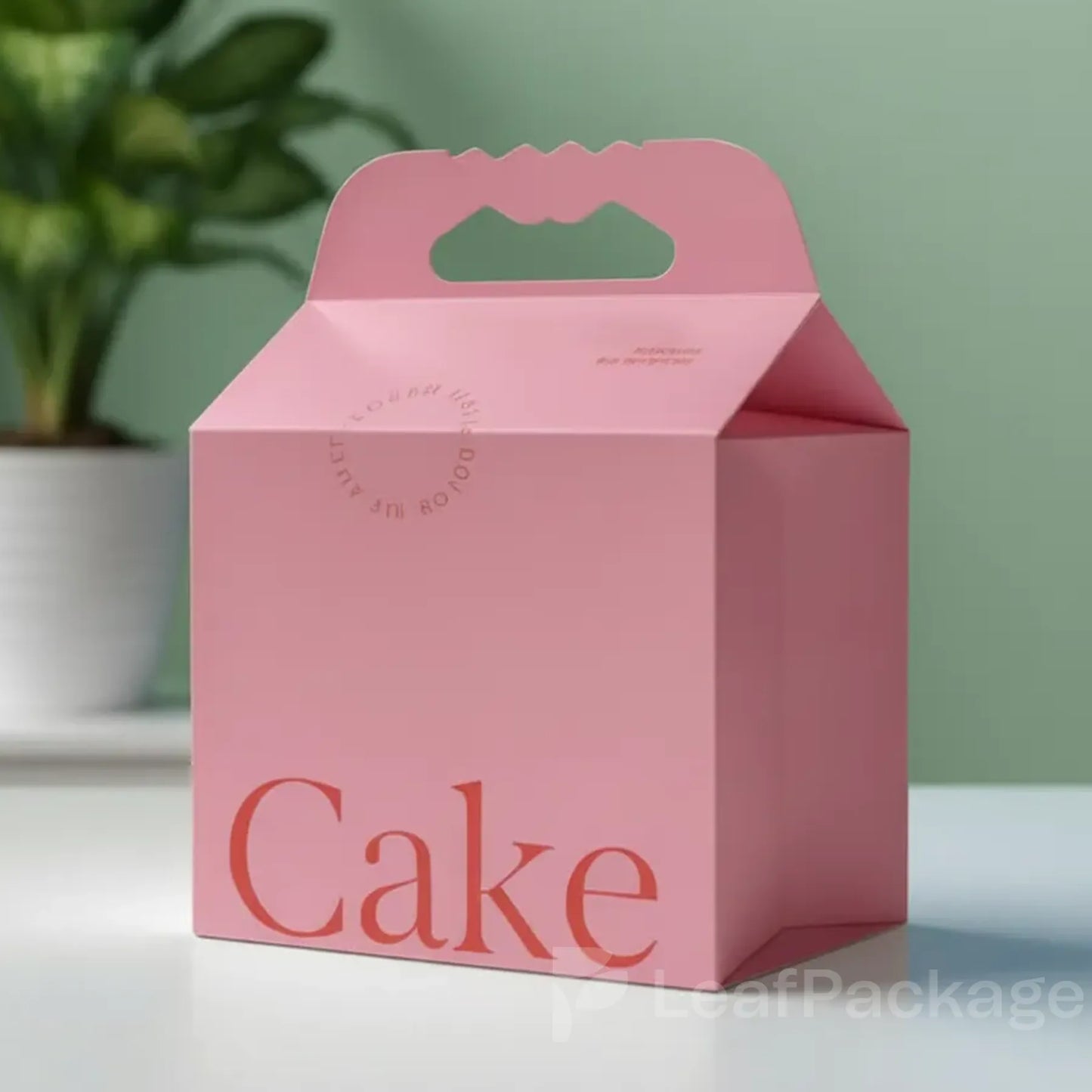 Durable and elegant kraft paper cake boxes from LeafPackage, ideal for wedding cakes, cupcakes, and dessert packaging.