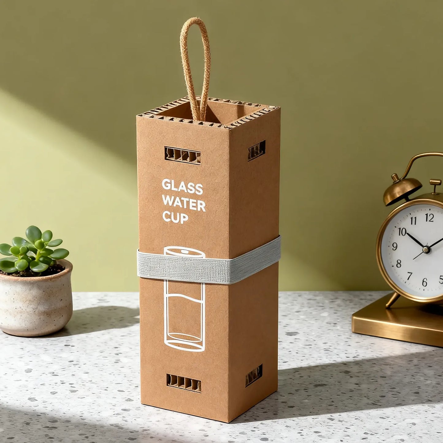 Innovative eco-friendly cup box with mortise & tenon design, ideal for personalized small-batch packaging.