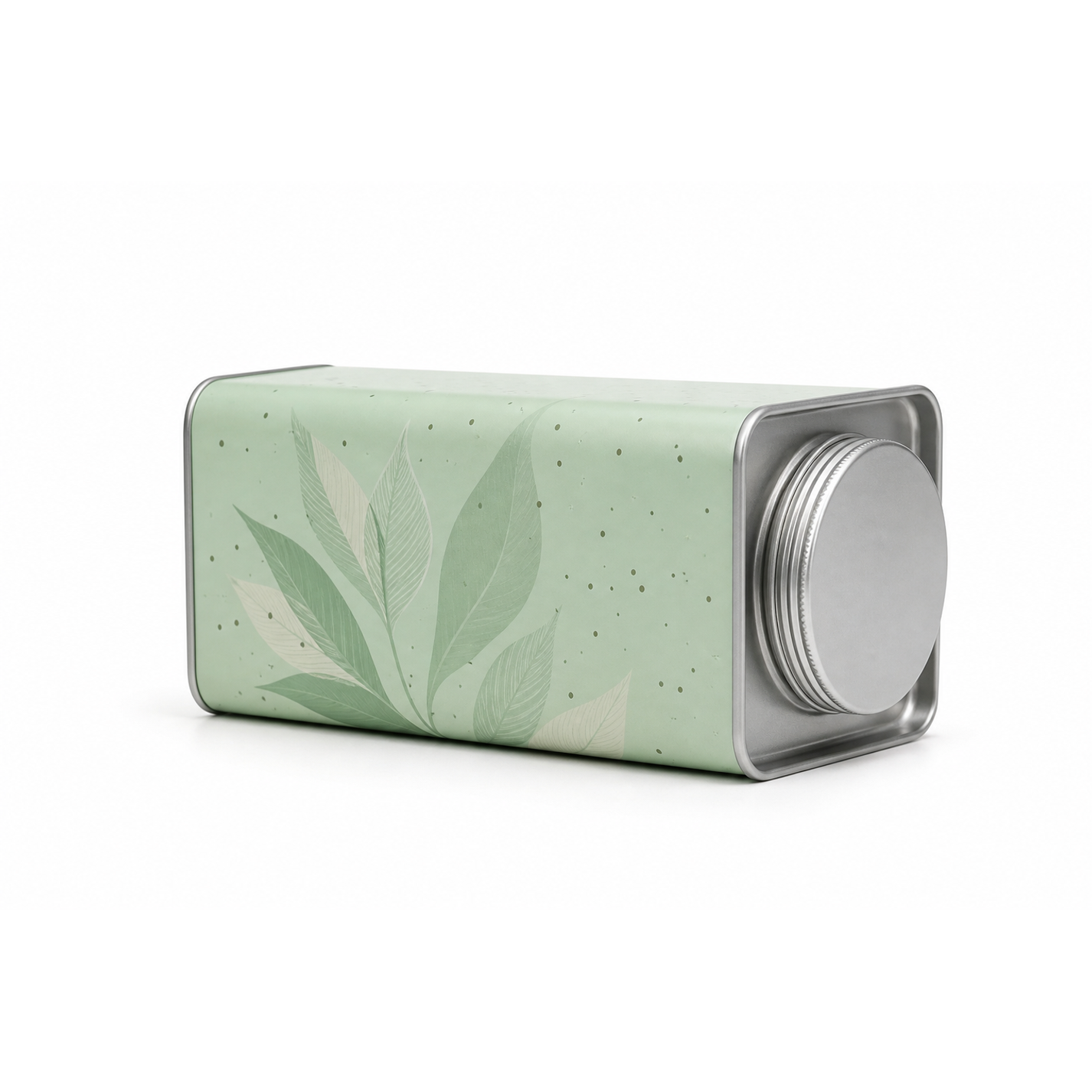 LeafPackage custom square screw lid tin can product photo 2