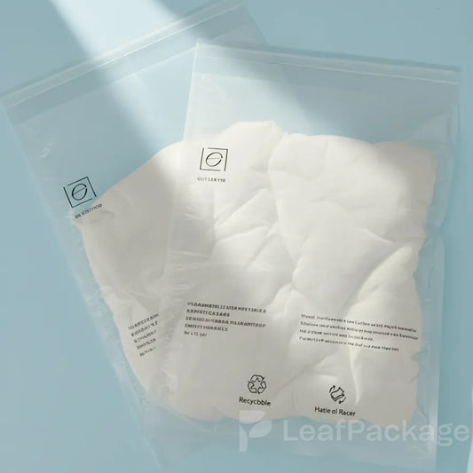 Durable glassine paper bags for apparel, available in bulk with small MOQ for small businesses.