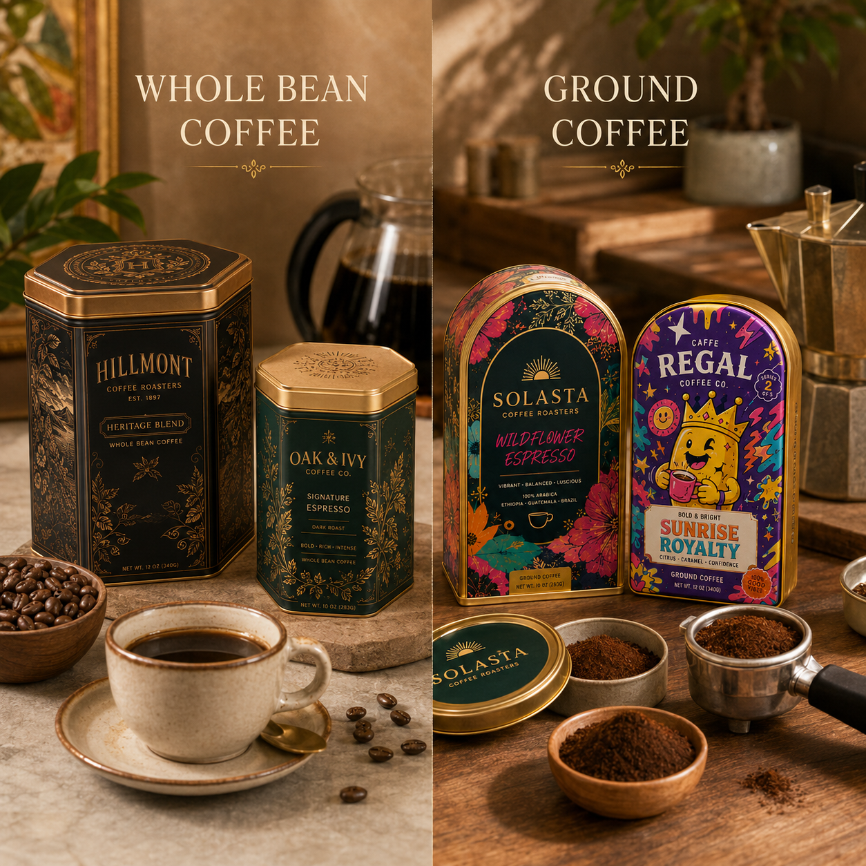 オリジナルコーヒー缶卸売 | 金属製コーヒーキャニスター