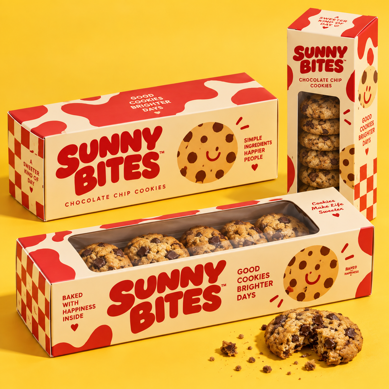 Custom Cookie Boxes | Printed Bakery Cookie Packaging