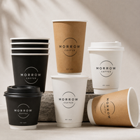 Custom Double Wall Paper Coffee Cups