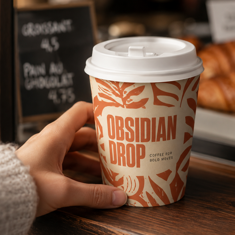 Custom Printed Single Wall Coffee Cups