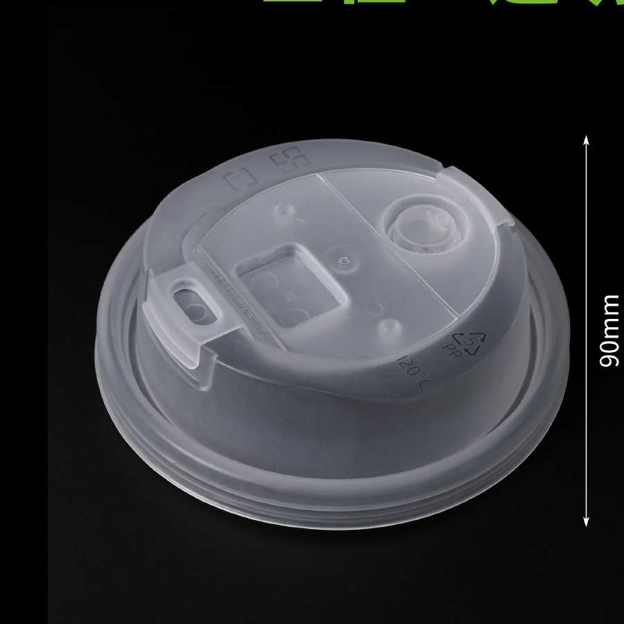 Ready to Ship 90mm Butterfly Flip PP Cup Lids