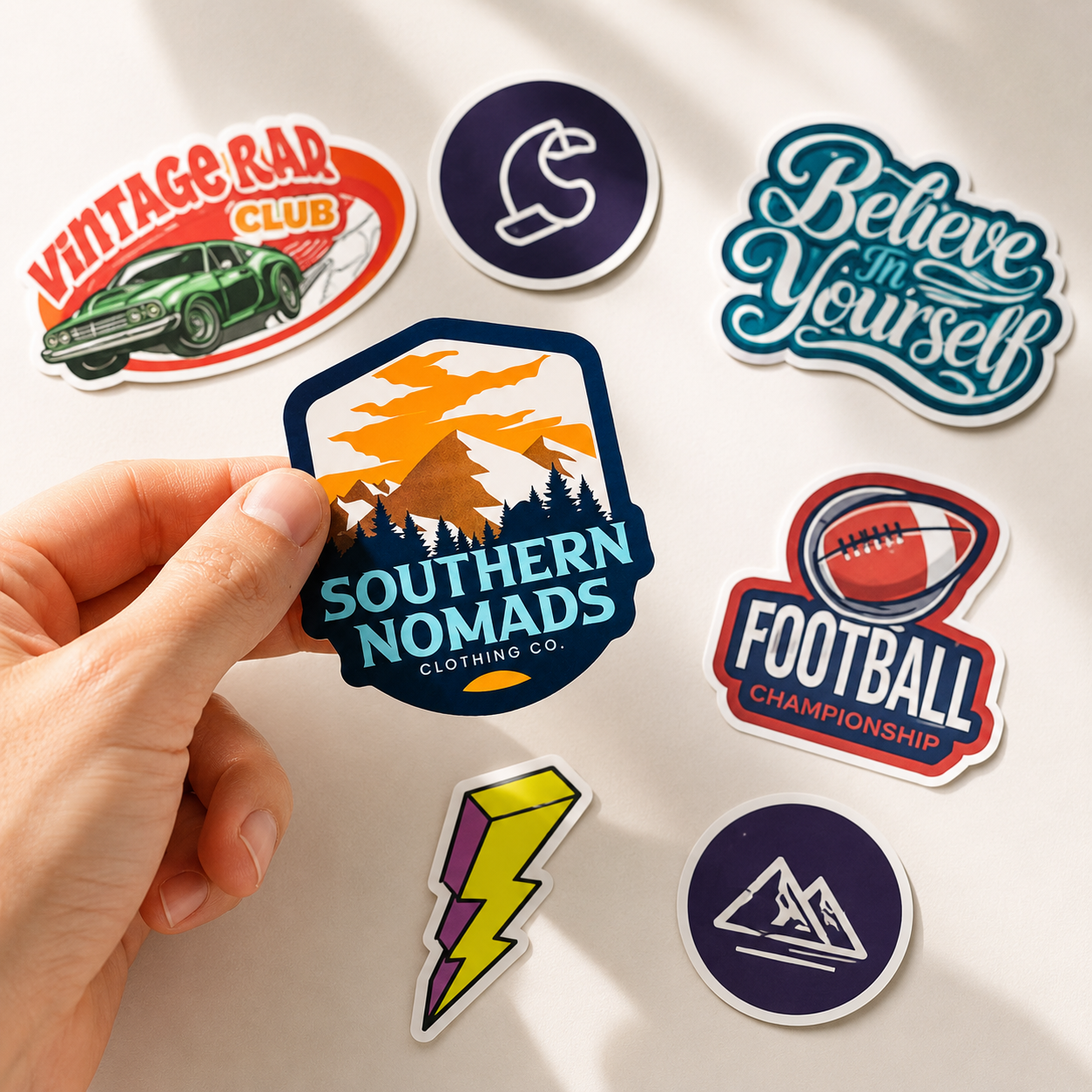 Custom Die Cut Stickers for Product Packaging