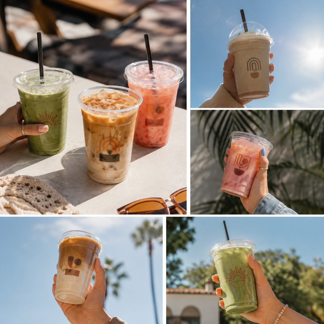 Custom Print Clear PET Plastic Cups with Logo – 98mm Rim
