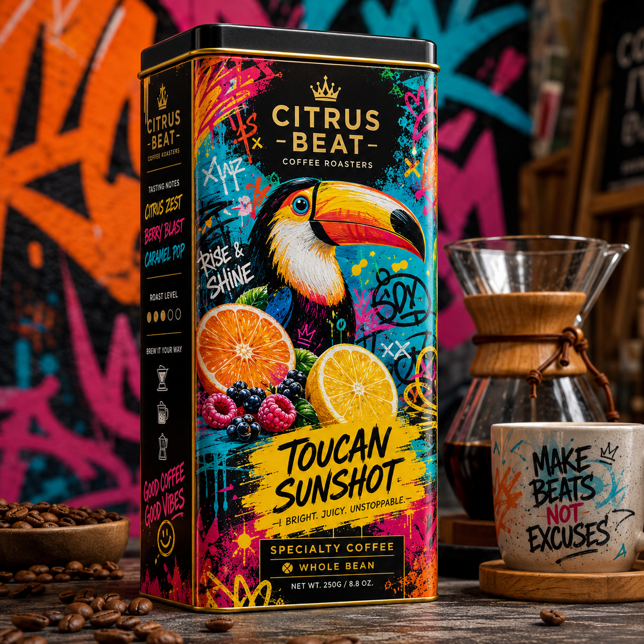 オリジナルコーヒー缶卸売 | 金属製コーヒーキャニスター