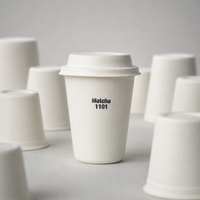 Custom Compostable Sugarcane Fiber Coffee Cups