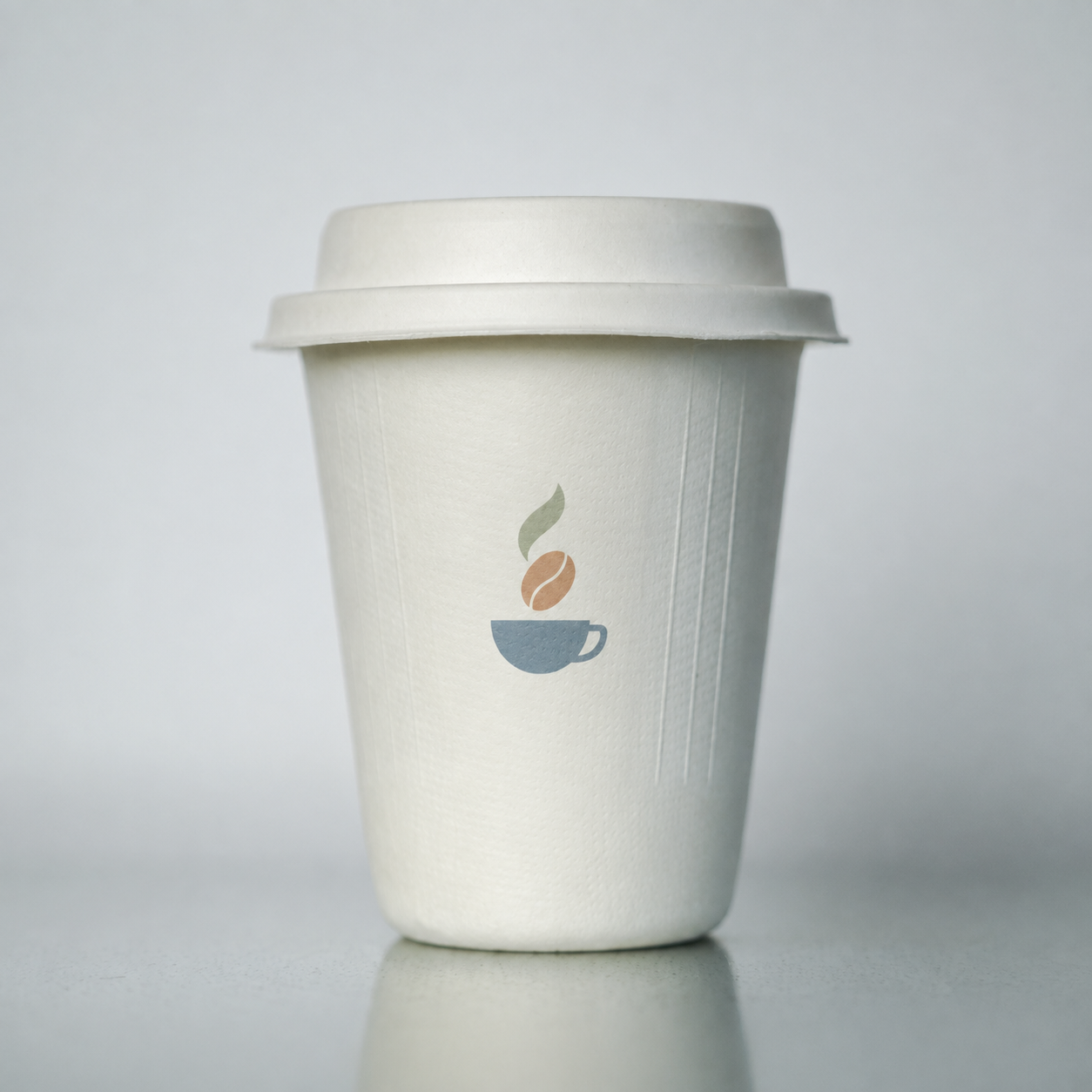 Custom Compostable Sugarcane Fiber Coffee Cups