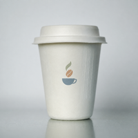 Custom Compostable Sugarcane Fiber Coffee Cups