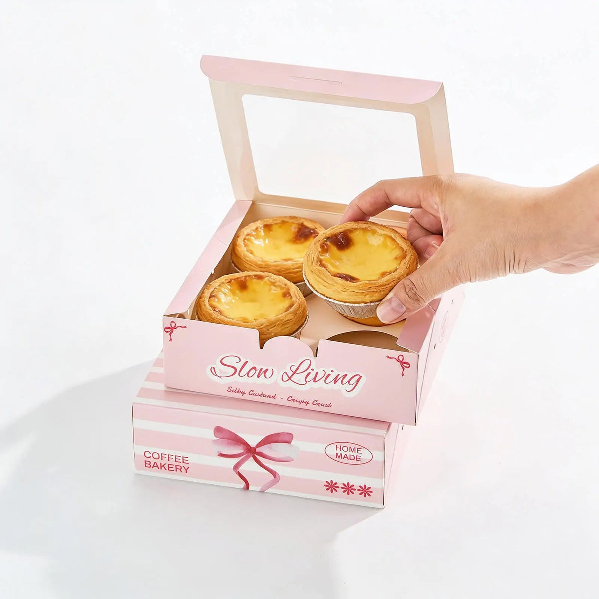 Custom Egg Tart & Cupcake Boxes with Inserts - view 4