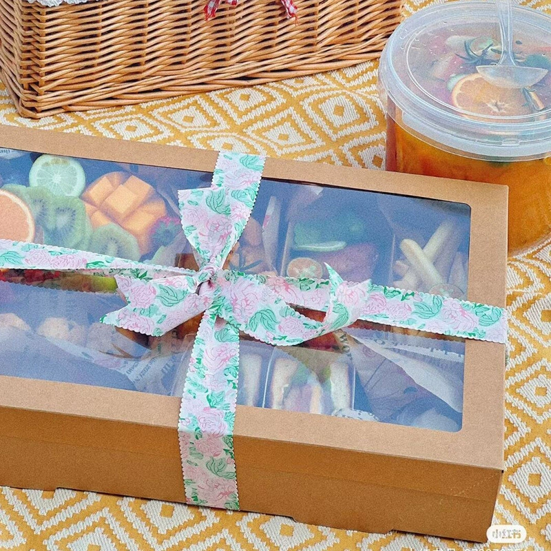 Custom Window Food Platter Boxes for Bakery and Catering with clear display window