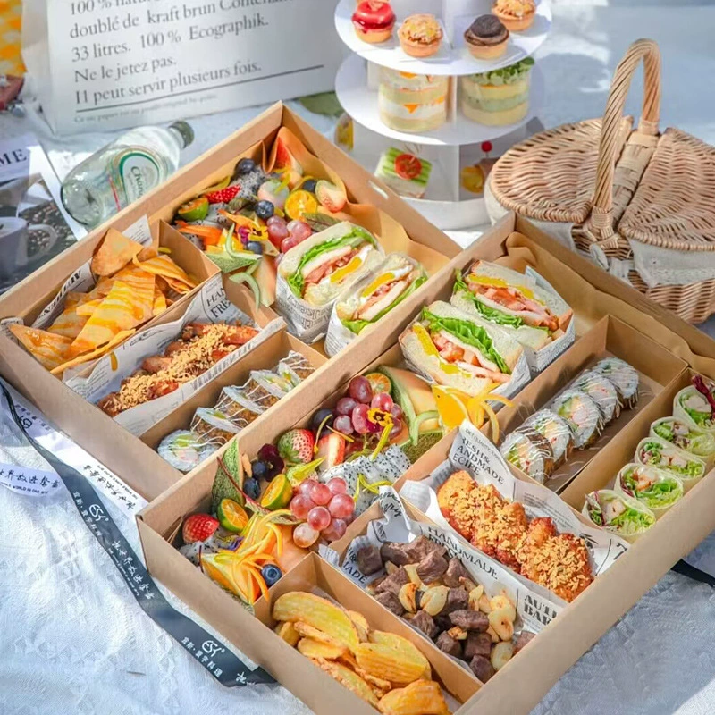 Custom Window Food Platter Boxes for Bakery and Catering for catering and grazing platters
