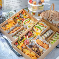 Custom Window Food Platter Boxes for Bakery and Catering for catering and grazing platters