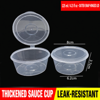 125 ml (4.23 fl oz) outer-snap hinged-lid sauce cup dimensions