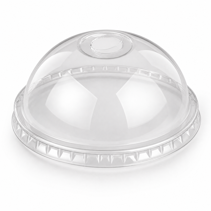 PET Dome Cup Lids for Straws up to 13mm – Multiple Rim Sizes, Ready to Ship