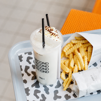 Custom Clear Plastic Twin Share Cups for Cold Drinks