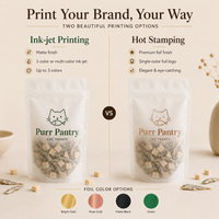 Custom Tissue Paper Pet Treat Pouches for Dog and Cat Snacks