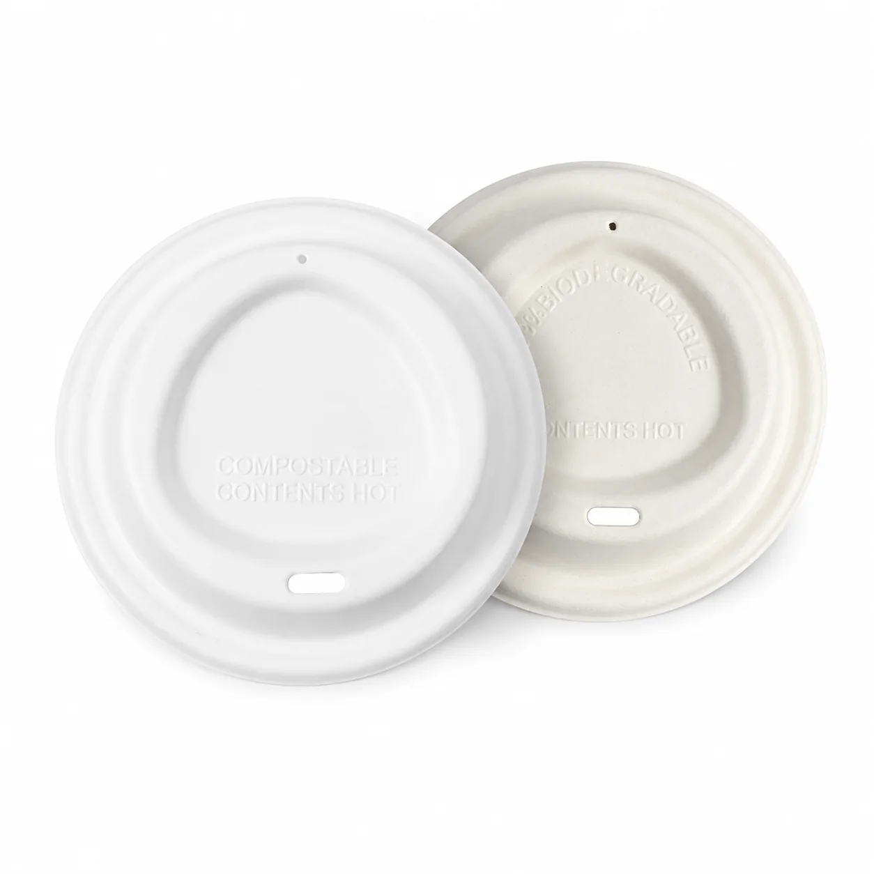 Ready to Ship Compostable Sugarcane Fiber Coffee Cups