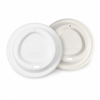 Ready to Ship Compostable Sugarcane Fiber Coffee Cups