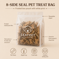 Custom Resealable Matte Pet Food Bags with Valve