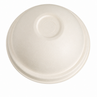 Compostable Sugarcane Fiber Dome Cold Cup Lids – 80mm & 90mm