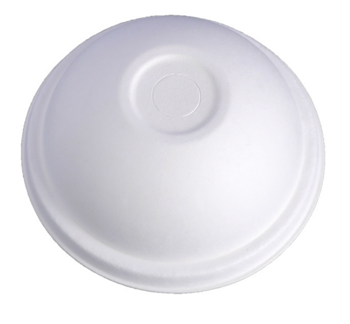 Compostable Sugarcane Fiber Dome Cold Cup Lids – 80mm & 90mm