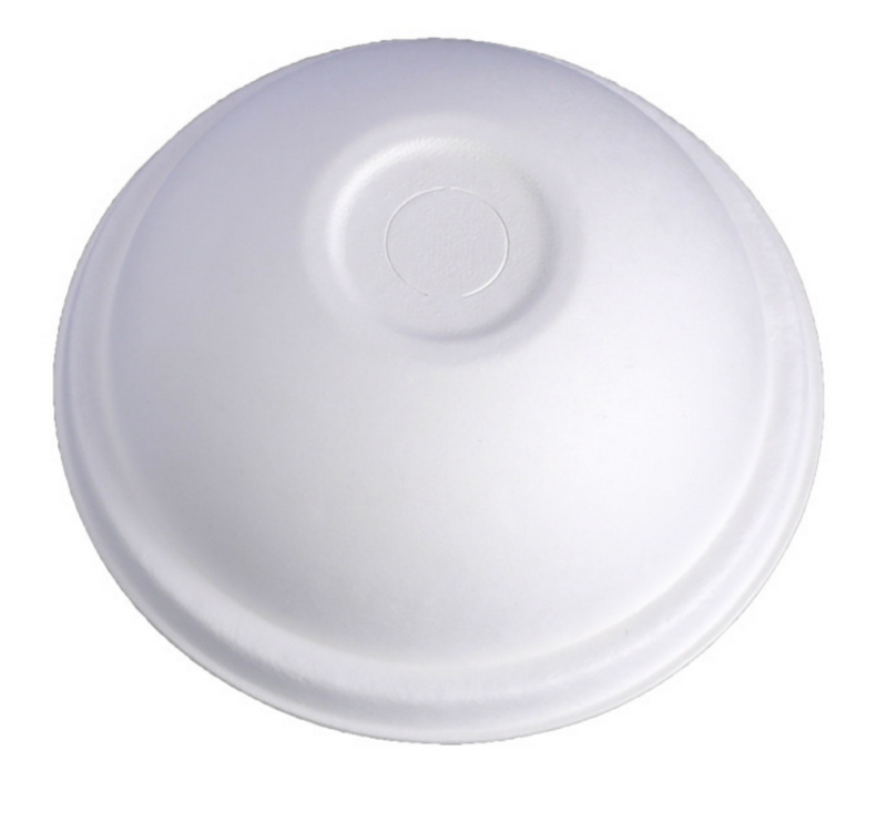 Compostable Sugarcane Fiber Dome Cold Cup Lids – 80mm & 90mm