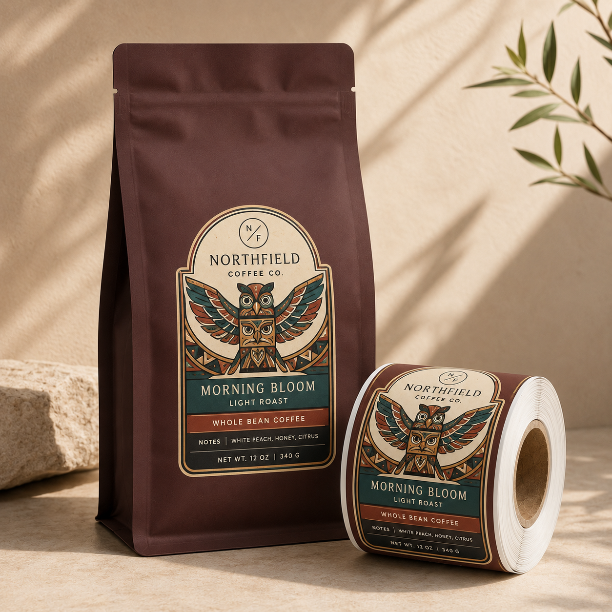 Custom Labels and Stickers for Coffee Bags and Snack Packaging