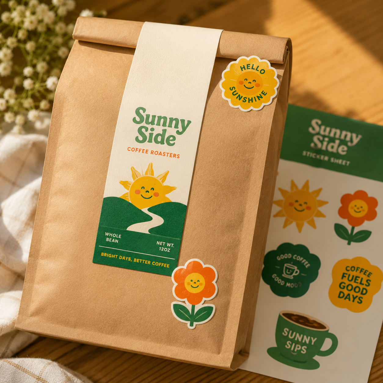 Custom Die Cut Sticker Sheets for Product Packaging