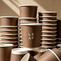 8oz Custom Recyclable Paper Coffee Cups