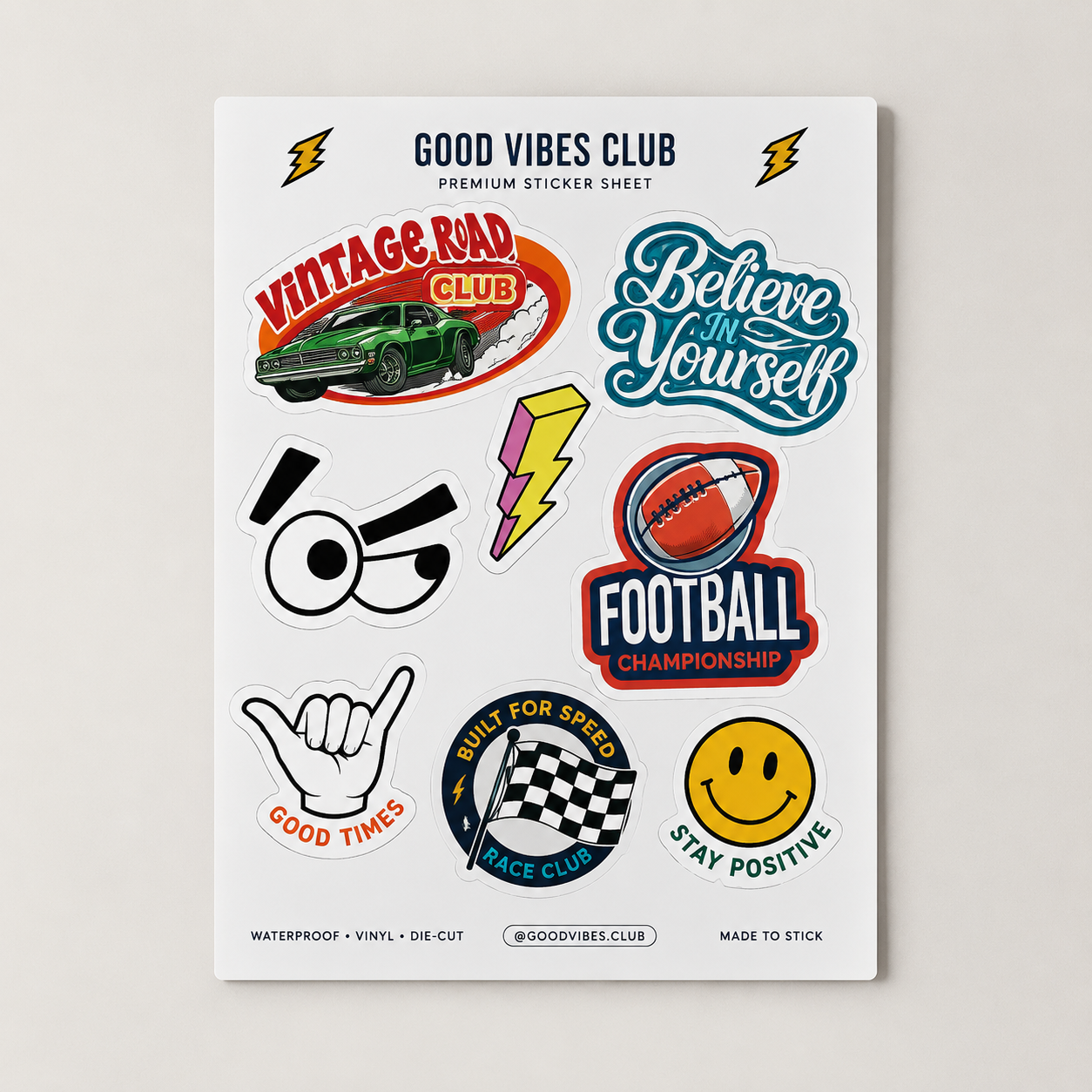 Custom Die Cut Stickers for Product Packaging