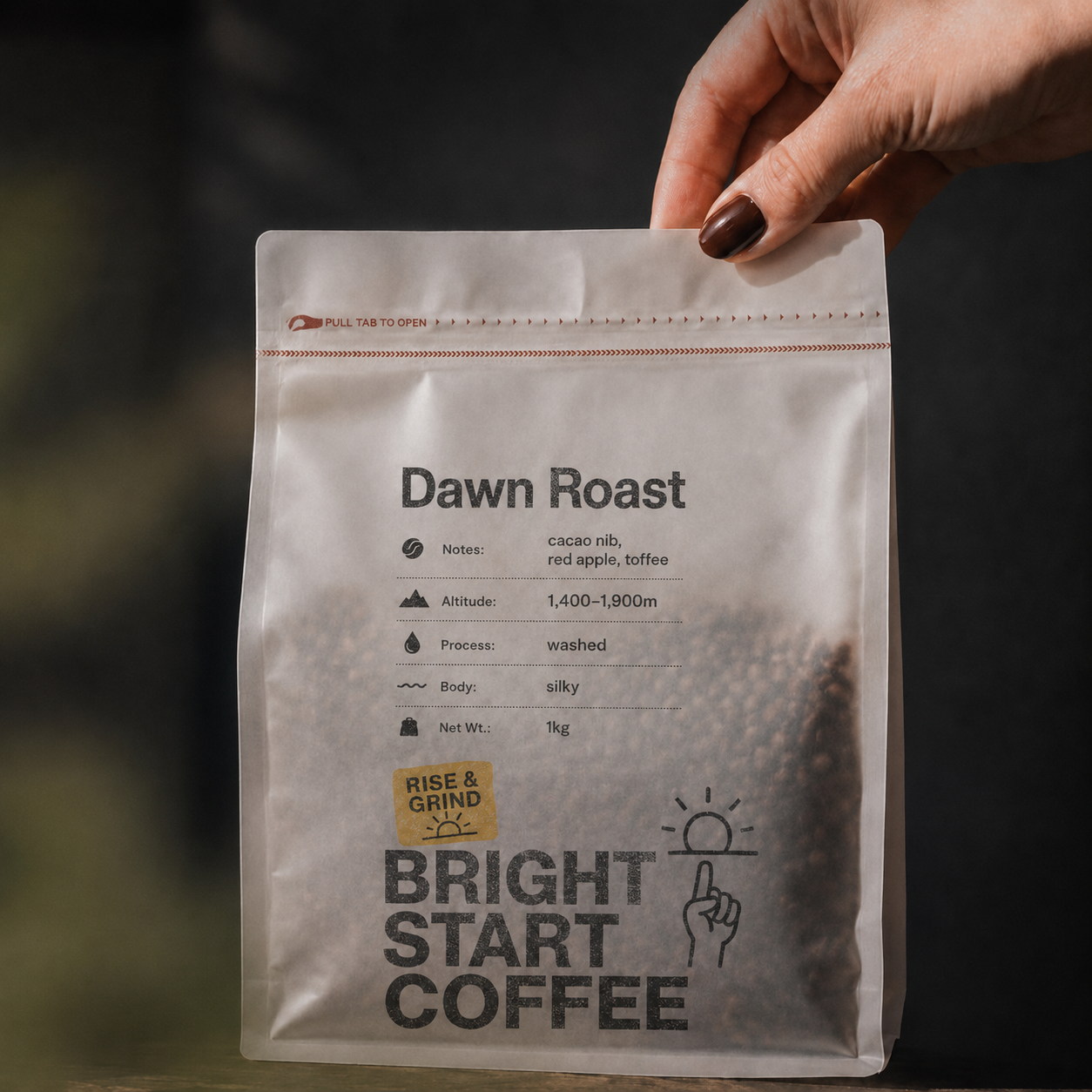 Custom Tissue Paper Coffee Bag