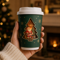 Custom Hollow Rotating Paper Cups