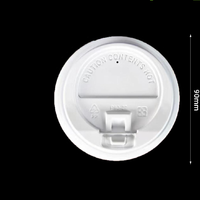 Ready to Ship 90mm Flip-Tab Coffee PP Cup Lids
