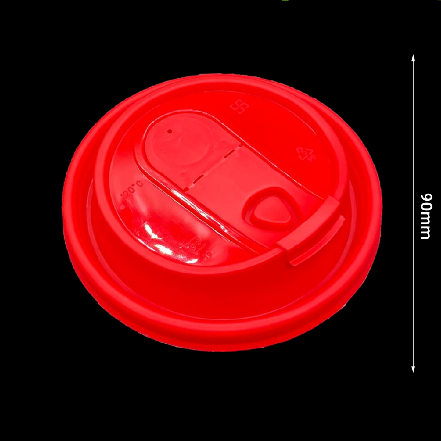Ready to Ship 90mm Fold-Back Sip PP Cup Lids